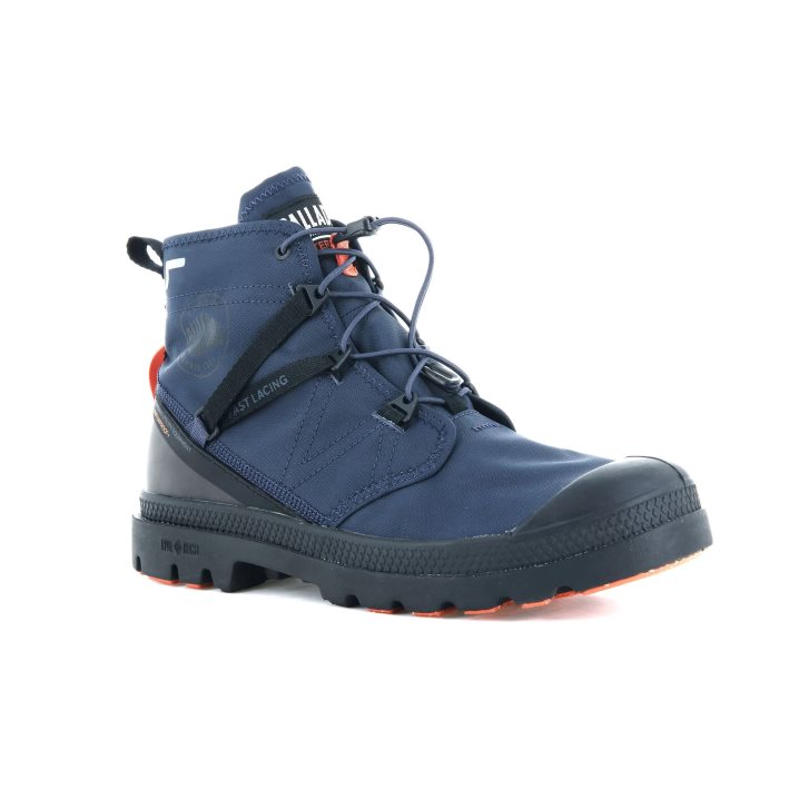 Palladium Pampa Travel Lite+ Waterdichte Laarzen Dames Donkerblauw | NL 20FOVYN